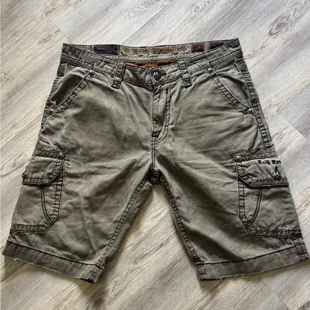 Rock Revival Men's Olive Cargo Shorts